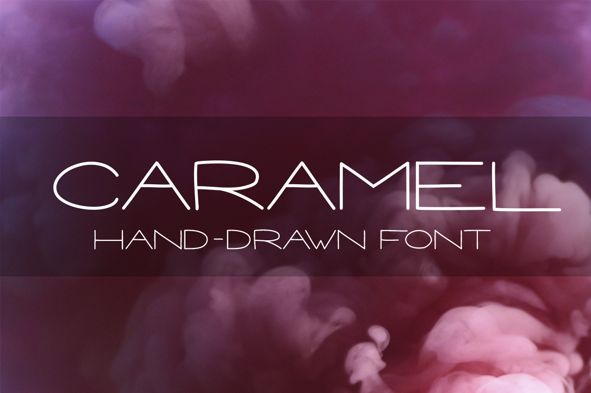 CARAMEL - Hand drawn Sans Serif font 1 CARAMEL - Hand drawn Sans Serif font
