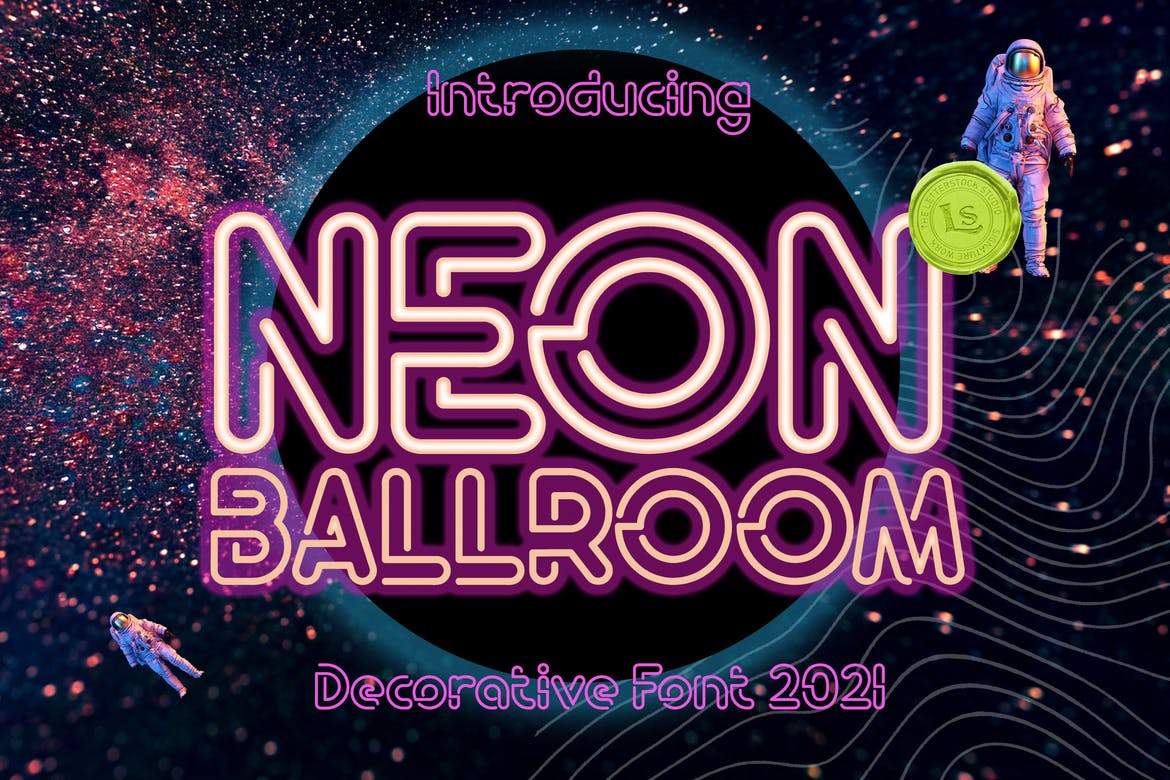 Neon Ballroom Font 1 Neon Ballroom Font