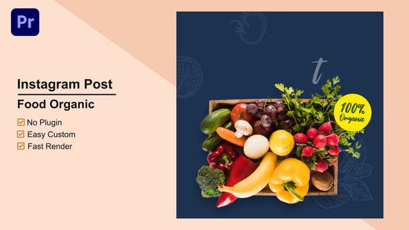 Videohive - Food Organic Instagram Post Mogrt 10 - 33693424 1 Videohive - Food Organic Instagram Post Mogrt 10 - 33693424