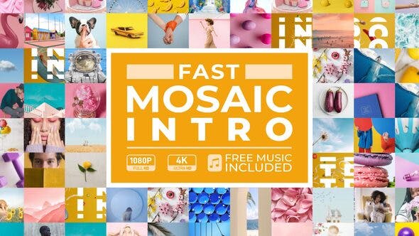 Videohive Fast Mosaic Intro 33710192 1 Videohive Fast Mosaic Intro 33710192