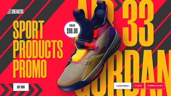 Videohive Sport Products Sale Promo. Sneakers 33971688 1 Videohive Sport Products Sale Promo. Sneakers 33971688
