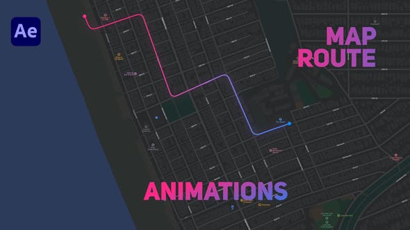 Videohive Map Route Animations 34000672 1
