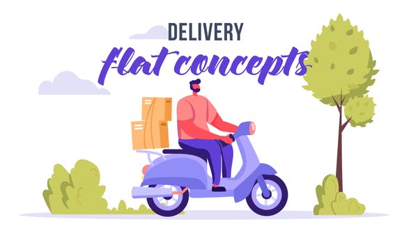 Videohive Delivery - Flat Concept 33639441 1 Videohive Delivery - Flat Concept 33639441