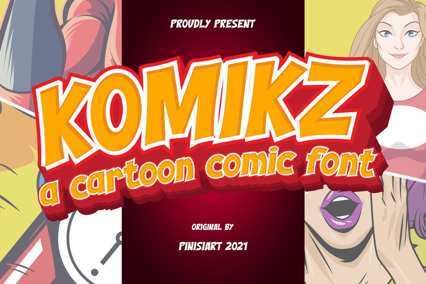 KOMIKZ - cartoon font 1 KOMIKZ - cartoon font