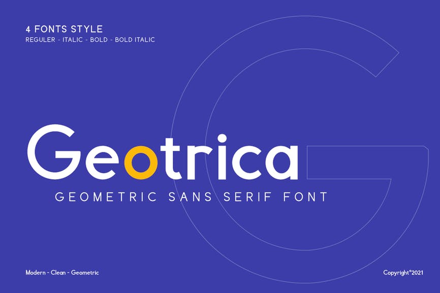 Geotrica - Business Font 1 Geotrica - Business Font