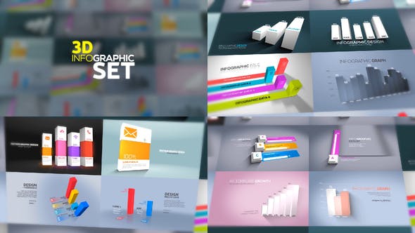 Videohive 3D Infographics Set 23635639 1 Videohive 3D Infographics Set 23635639