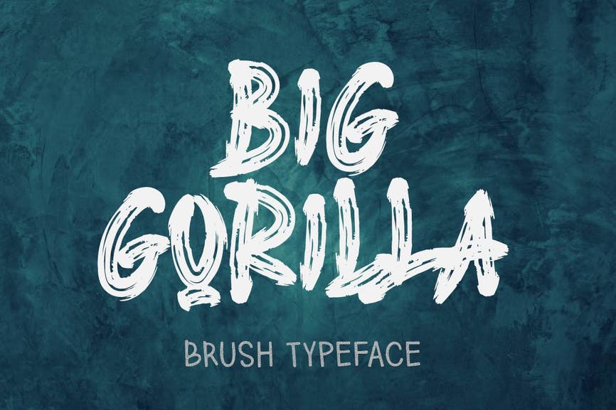 BIG GORILLA - Brush Typeface 1 BIG GORILLA - Brush Typeface