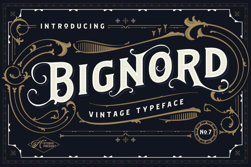 Bignord - Vintage Typeface 1 Bignord - Vintage Typeface