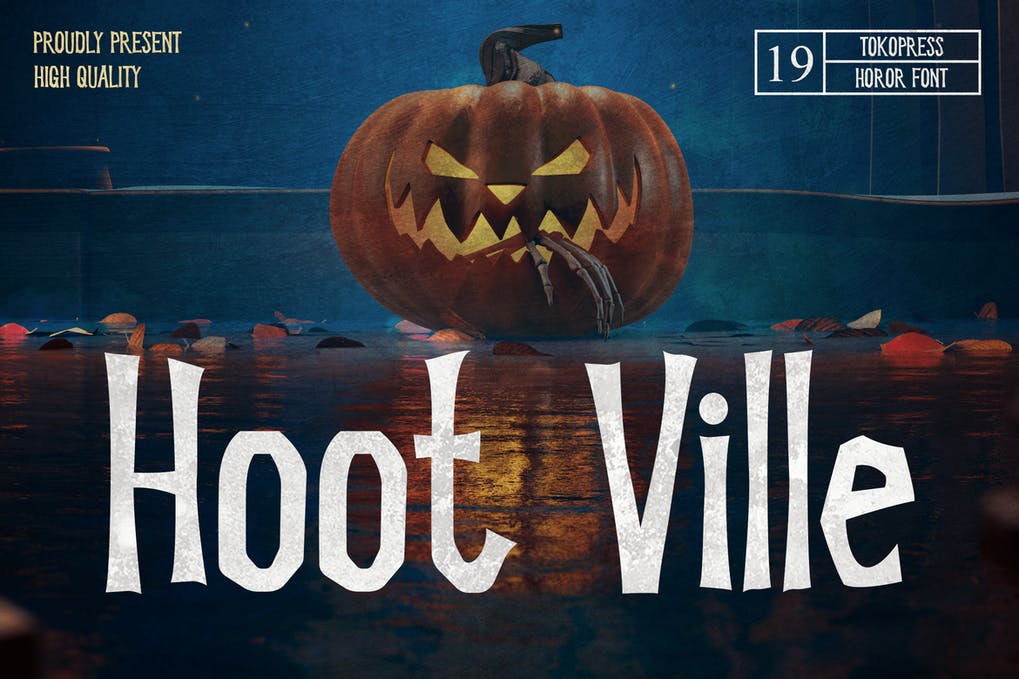 Hoot Ville - Spooky Font 1 Hoot Ville - Spooky Font