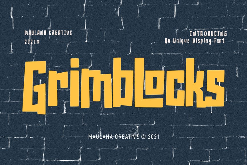 Grimblocks Display Font 1 Grimblocks Display Font