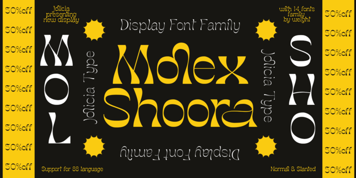 CM - Molex Shoora | Reverse Contrast Font 6396222 1 CM - Molex Shoora | Reverse Contrast Font 6396222