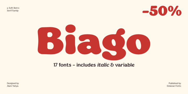 Biago Font Family 1 Biago Font Family