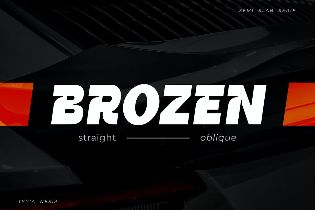 Brozen Font 1 Brozen Font