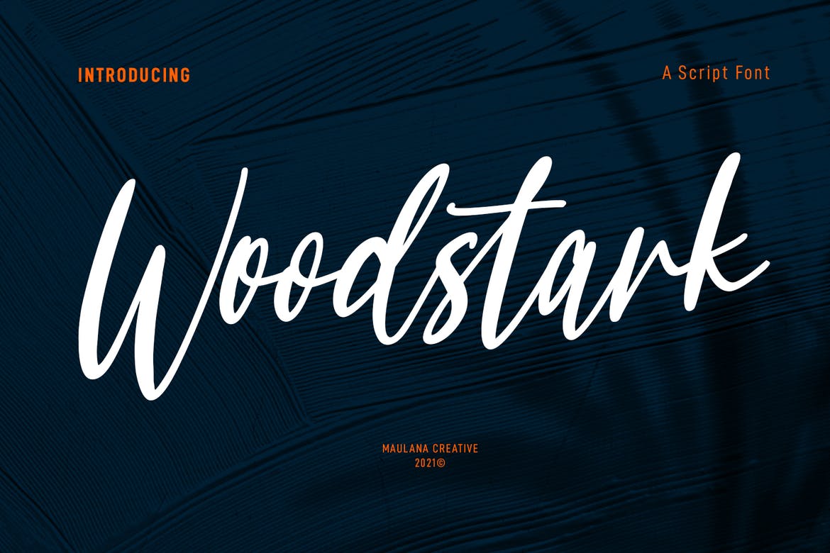 Woodstark Script Brush Font 1 Woodstark Script Brush Font