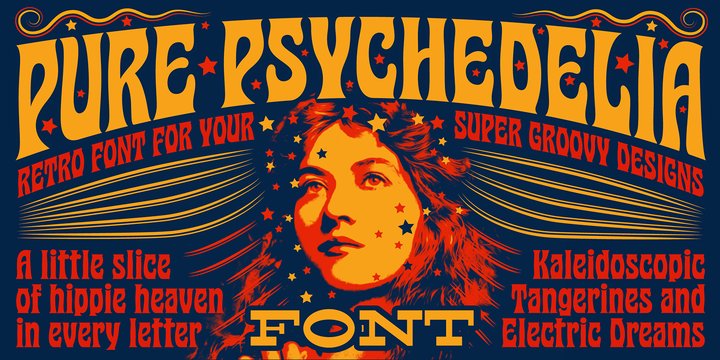 CM - Pure Psychedelia Font 5833702 1 CM - Pure Psychedelia Font 5833702