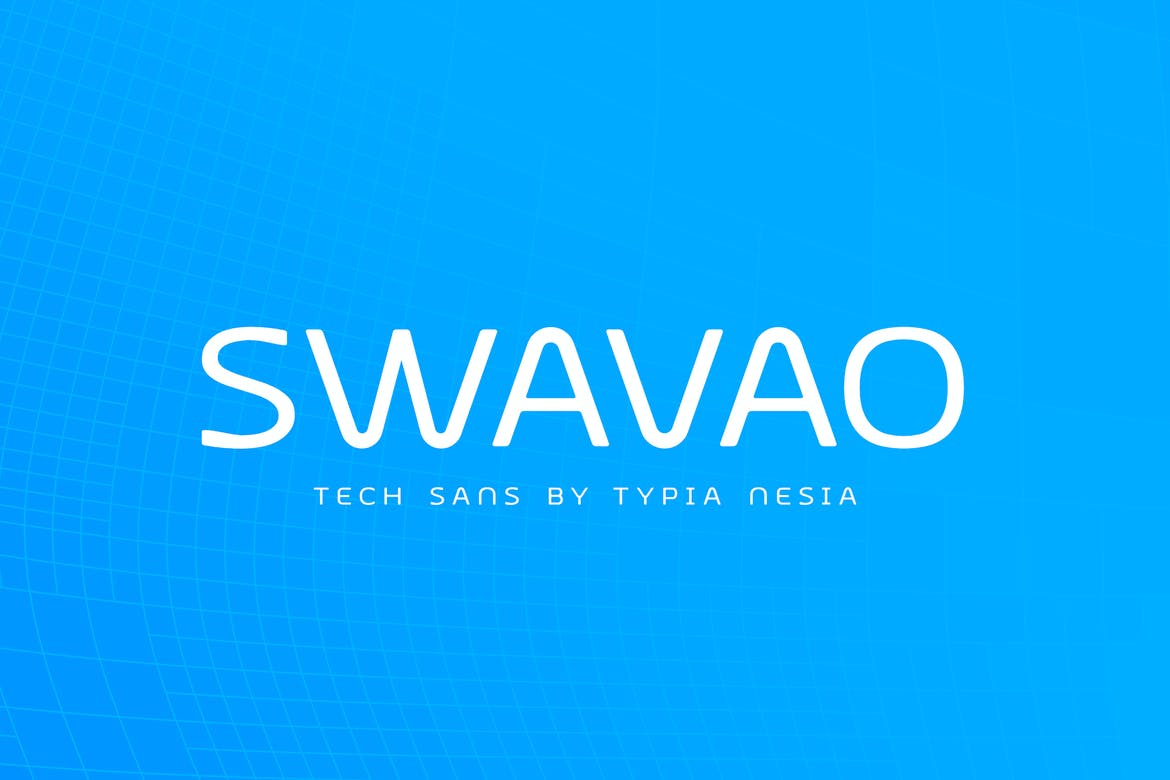 Swavao Futuristic Modern font - Techno Sans Serif 1 Swavao Futuristic Modern font - Techno Sans Serif