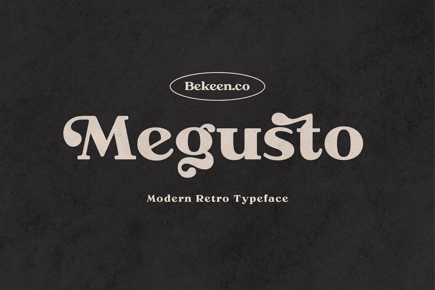 Megusto Modern Retro Serif Font 1 Megusto Modern Retro Serif Font