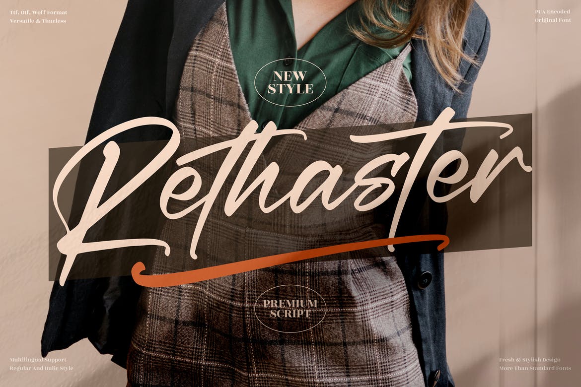 Rethaster Modern Handwritten Font 1 Rethaster Modern Handwritten Font