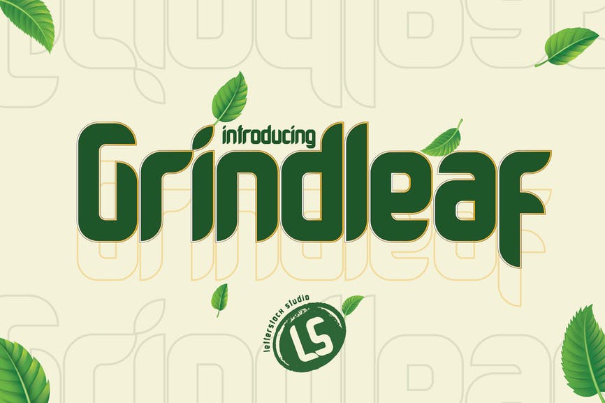 Grindleaf Font 1 Grindleaf Font