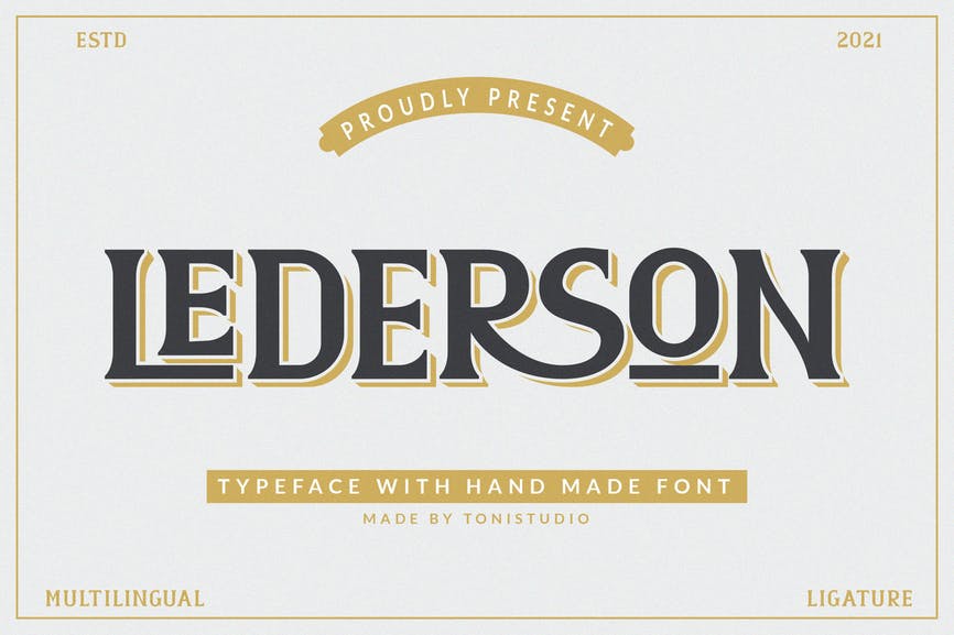 LEDERSON Font 1 LEDERSON Font