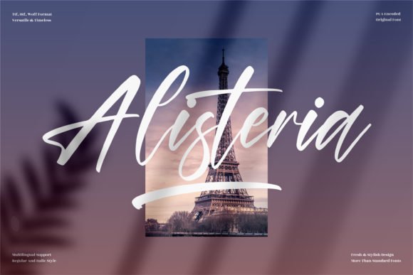 Alisteria Font 1 Alisteria Font