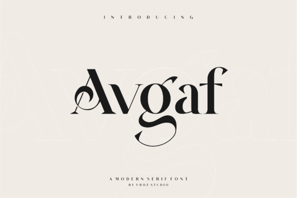 Avgaf Font 1 Avgaf Font
