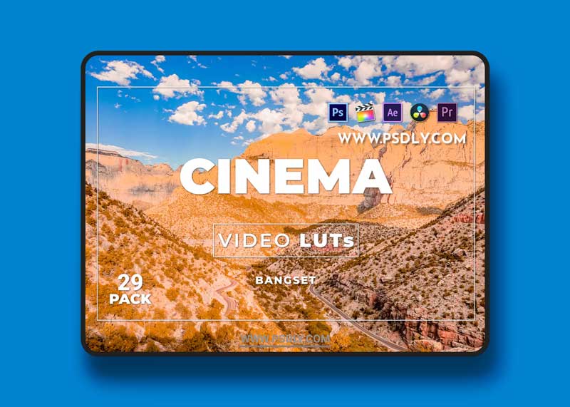 Bangset Cinema Pack 29 Video LUTs 1 Bangset Cinema Pack 29 Video LUTs