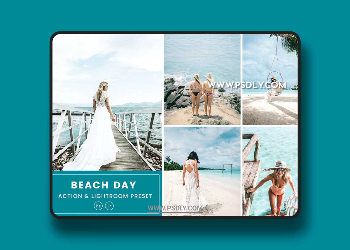 Beach Day Action & Lightrom Presets 1 Beach Day Action & Lightrom Presets