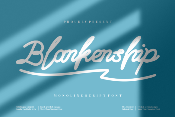 Blankenship Font 1 Blankenship Font