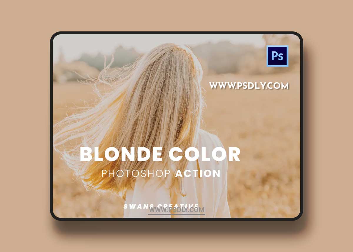 Blonde Color Photoshop Action 1 Blonde Color Photoshop Action