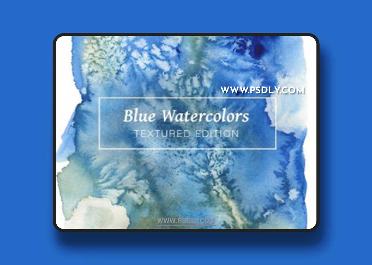Blue Textured Watercolors 1 Blue Textured Watercolors