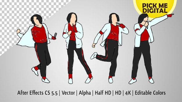 Videohive Break Dance Moves in Vector 21600969 1 Videohive Break Dance Moves in Vector 21600969