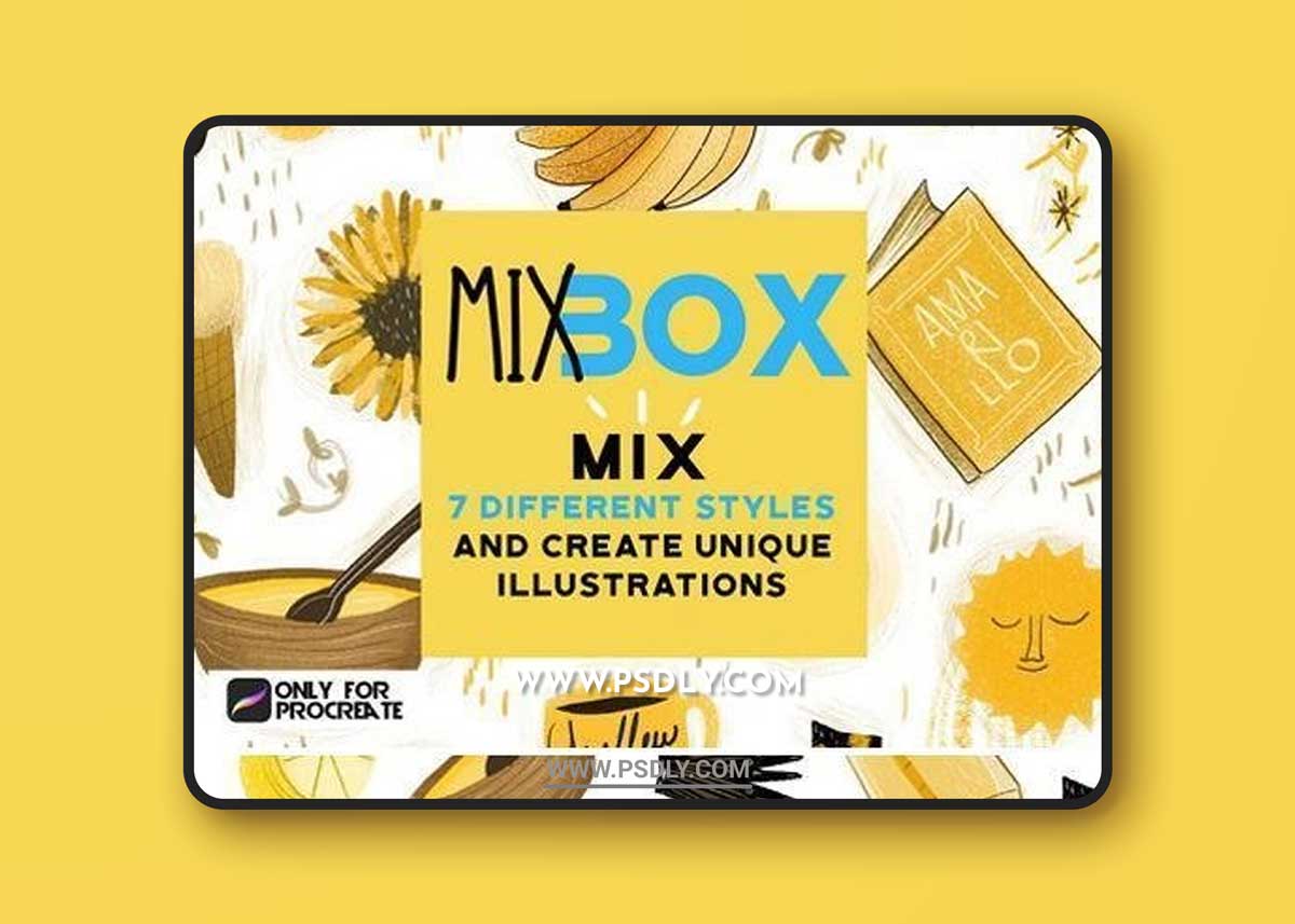 CM - Mix Box brushes for Procreate 2430845 1 CM - Mix Box brushes for Procreate 2430845