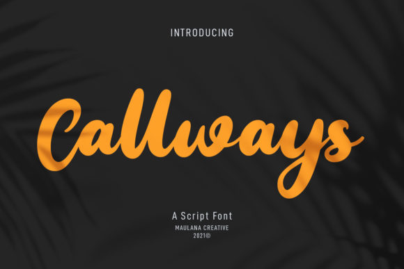 Callways Script Font 1 Callways Script Font