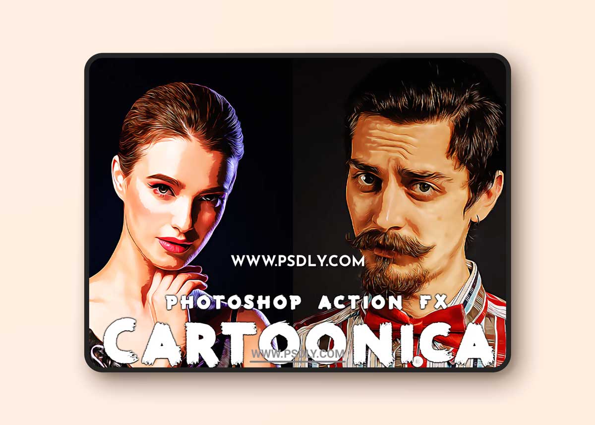 Cartoonica Photoshop Action 1 Cartoonica Photoshop Action