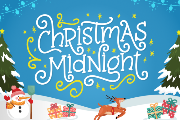 Christmas Midnight Font 1 Christmas Midnight Font