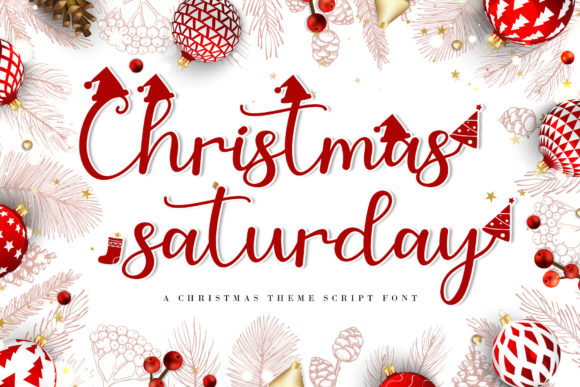 Christmas Saturday Font 1 Christmas Saturday Font