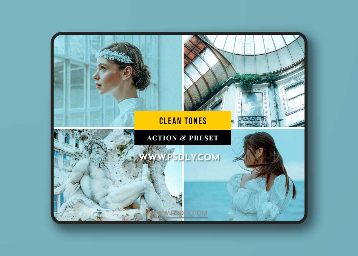 Clean Tones Action & Lightroom Preset 1 Clean Tones Action & Lightroom Preset