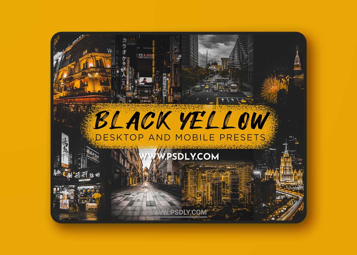 CreativeMarket - 6 Black Yellow Lightroom Presets 6350924 1 CreativeMarket - 6 Black Yellow Lightroom Presets 6350924