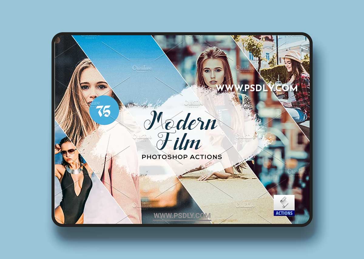 CreativeMarket - 75 Modern Film Photoshop Actions 3934251 1 CreativeMarket - 75 Modern Film Photoshop Actions 3934251
