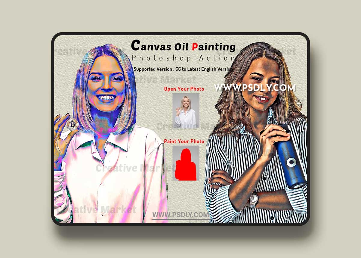 CreativeMarket - Canvas Oil Painting Photoshop Action 6481461 1 CreativeMarket - Canvas Oil Painting Photoshop Action 6481461