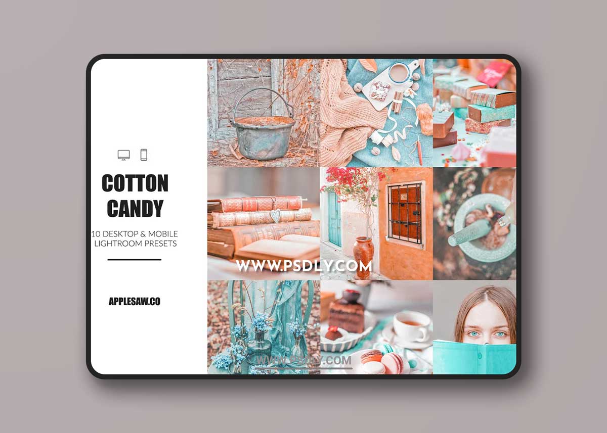 CreativeMarket - Cotton Candy Lightroom Presets 4807192 1 CreativeMarket - Cotton Candy Lightroom Presets 4807192