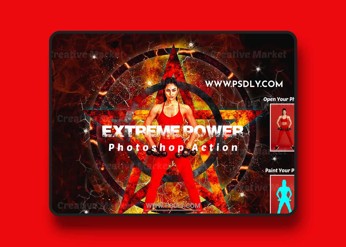 CreativeMarket - Extreme Power Photoshop Action 6499612 1 CreativeMarket - Extreme Power Photoshop Action 6499612