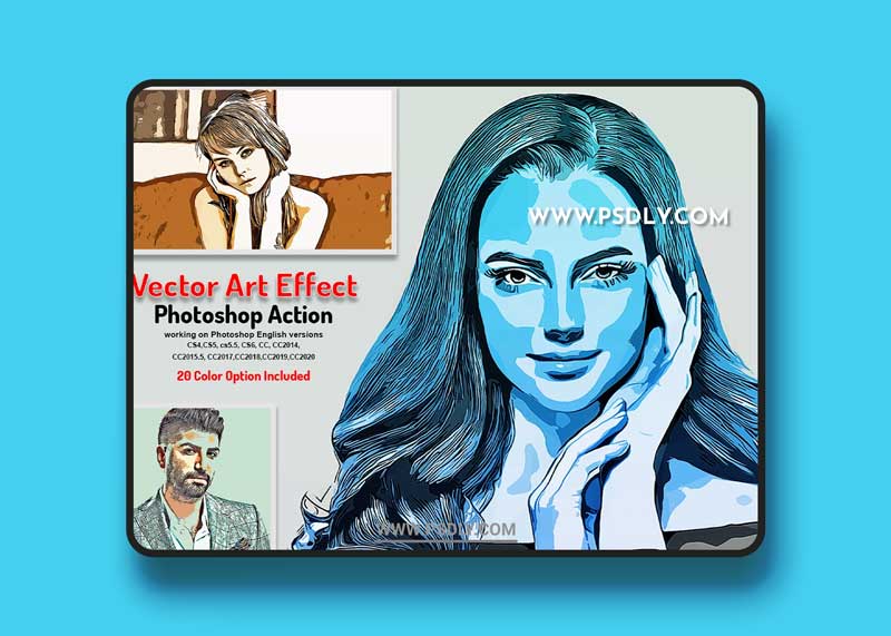 CreativeMarket - Vector Art Effect Photoshop Action 5766338 1 CreativeMarket - Vector Art Effect Photoshop Action 5766338