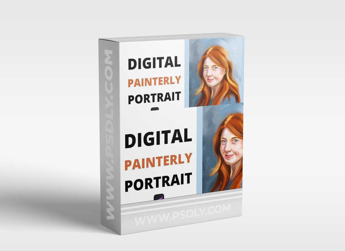 Digital oil painterly portrait with Procreate 1 Digital oil painterly portrait with Procreate