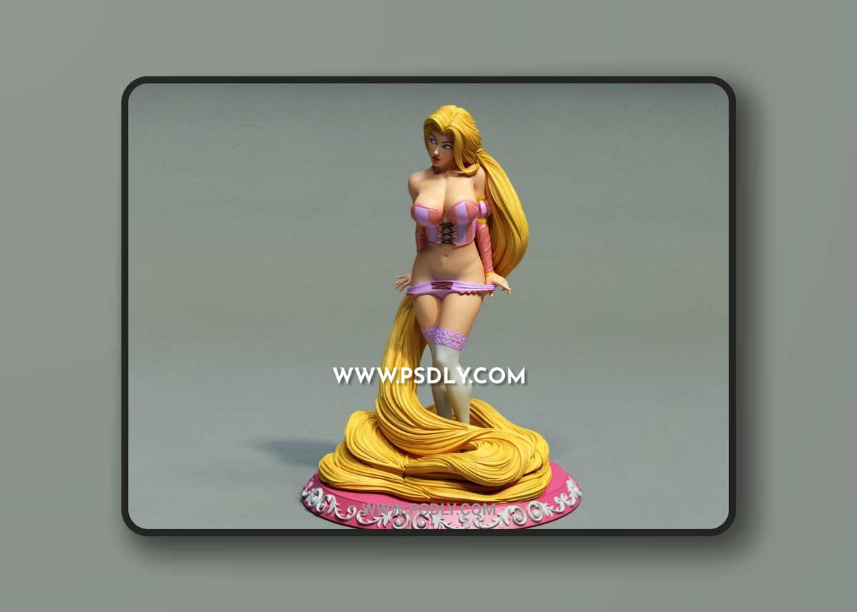 EXCLUSIVE 3D PRINT – RAPUNZEL – 3D PRINT MODEL 1 EXCLUSIVE 3D PRINT – RAPUNZEL – 3D PRINT MODEL