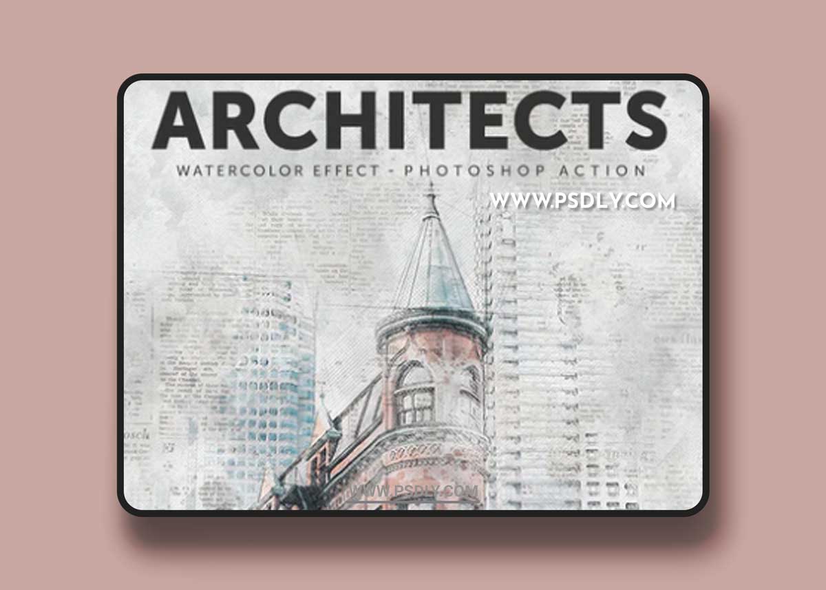 GraphicRiver - Architects - Watercolor Effect Photoshop Action 21364345 1 GraphicRiver - Architects - Watercolor Effect Photoshop Action 21364345
