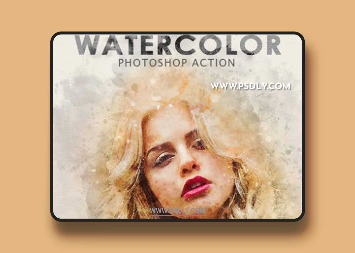 Graphicriver - WaterColor Photoshop Action 21308640a 1 Graphicriver - WaterColor Photoshop Action 21308640a