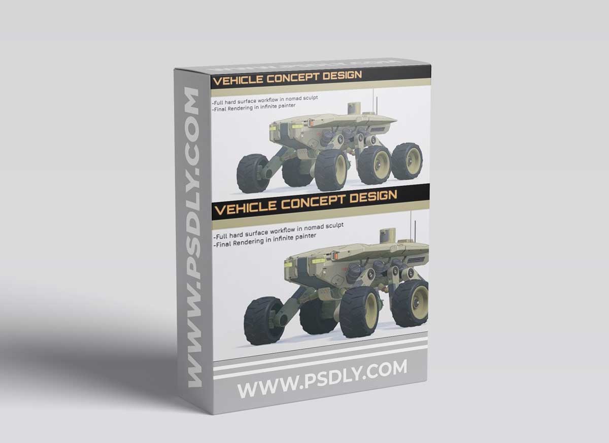 Gumroad – Vehicle Concept Design in NomadSculpt by Fred Dupere 1 Gumroad – Vehicle Concept Design in NomadSculpt by Fred Dupere
