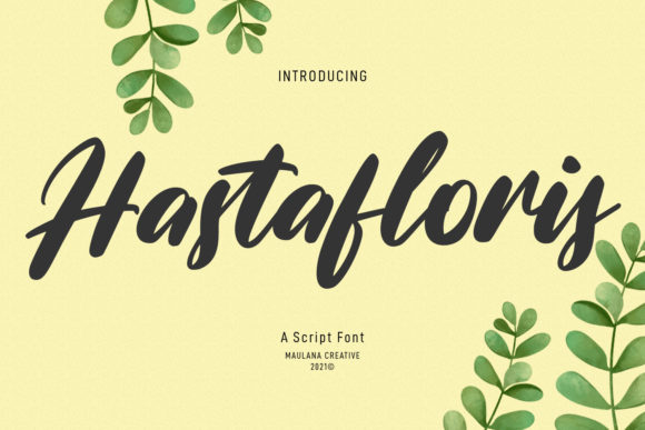 Hastafloris Script Font 1 Hastafloris Script Font